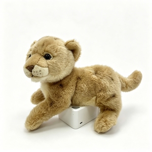 Peluche Realistico di Cucciolo di Leone, Morbido e Soffice Peluche di Leonessa, Giocattolo di Animale Selvatico Realistico, Regalo per Souvenir dello Zoo - Product Image 4