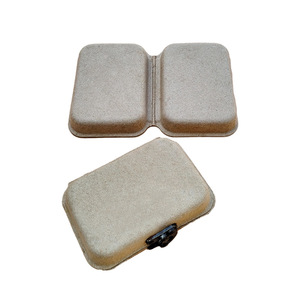 ถาดกระดาษย่อยสลายได้ บรรจุภัณฑ์เยื่อกระดาษขึ้นรูป บรรจุภัณฑ์ขวดไวน์แบบเยื่อขึ้นรูป ถาดรองด้านใน บรรจุภัณฑ์ด้านใน ป้องกันสำหรับกล่องของขวัญ - Product Image 4