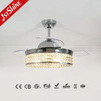 1stshine Ventilateur de plafond intelligent de luxe à LED, design moderne professionnel, 42 pouces, efficace, directement de l'usine