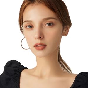 ต่างหูเงิน S925 40มม. ต่างหูห่วงขนาดใหญ่แบบกลวงเครื่องประดับแฟชั่นสำหรับผู้หญิง - Product Image 6