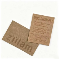 Parches de Papel Kraft Personalizados, Ecológicos, Reciclables, Termosellados, Rectangulares, para Coser en Jeans, Etiquetas para Ropa, Venta al Por Mayor, OEM, ODM
