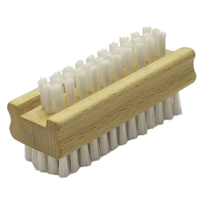 Brosse de lavage des mains double face avec manche en bois, résistante aux hautes températures, brosse de nettoyage des ongles, outil de nettoyage de cuisine, pour la maison - Product Image 1