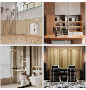 Paneles Acústicos de Madera MDF Ecológicos Personalizados, Paneles Modernos <span class=keywords><strong>Antiruido</strong></span> <span class=keywords><strong>para</strong></span> Aislamiento Acústico de Paredes <span class=keywords><strong>para</strong></span> Sala de Estar, Hotel e Interiores - Product Image 6