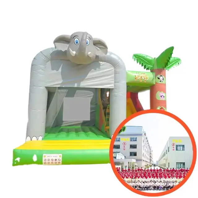 Y&G 18-Fuß-Schnellbumpfkasten kommerzielle Elefant-große Schnellbumpfkasten 2-Jahres-Garantie, Schnellbumpfhaus für Kinder