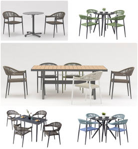 Silla de Restaurante Moderna al por Mayor, Silla de Comedor Apilable de Aluminio para Exteriores - Product Image 6