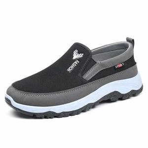 <span class=keywords><strong>Mocassins</strong></span> décontractés à la mode pour hommes, chaussures anti-glissantes en toile plate, matériau supérieur synthétique à bas prix, doublure en maille pour le printemps - Product Image 3