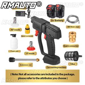 Nettoyeur haute pression sans fil 12000mAh, pistolet à eau, buse à eau sous pression pour lavage de voiture, machine de nettoyage pour batterie Makita 18V - Product Image 6