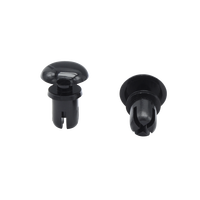 Rivets à pression en nylon noir, rivets à pression universels en plastique, clips de garniture automobile, attaches en nylon pour voitures
