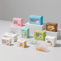 Boîte cadeau en plastique PVC PET transparent recyclable avec vernissage pour produits artisanaux, cosmétiques et pâtisseries