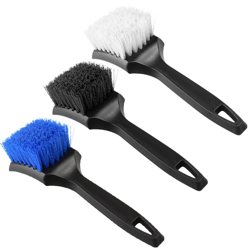 Tyre bristle brush Automotive beauty multi-functional wheel hub steel rim footpad fabric cleaning brush