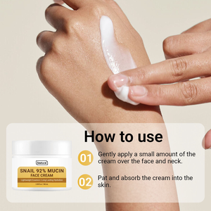 Crème tout-en-un à la mucine d'escargot avec 92% de mucine d'escargot, niacinamide, acide hyaluronique, collagène, soin hydratant <span class=keywords><strong>pour</strong></span> la peau du <span class=keywords><strong>visage</strong></span> - Product Image 6
