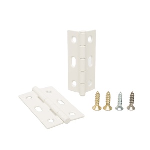 Bisagras de puerta de cierre, bisagra cuadrada de latón macizo brillante, 3,5 pulgadas x 3,5 pulgadas, color negro - Product Image 2