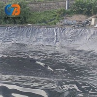 Geomembrana Lisa de HDPE de 2 mm para Estanques, Revestimiento Impermeable de Plástico de 1 mm para Presas, Geomembrana de 0.5 mm y 500 Micras para Estanques de Peces