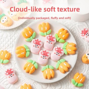 Marshmallow a Forma di Fiori e Funghi Assortiti al Gusto di Frutta, Confezionati Singolarmente, Dolcetti - Product Image 1