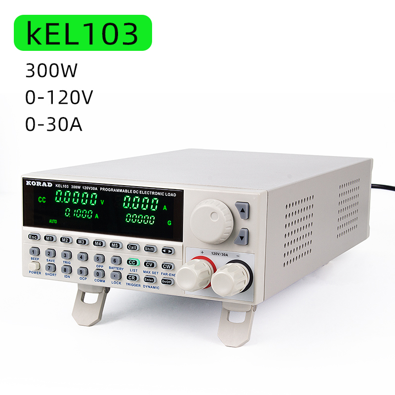 KORAD KEL Professional Programmable Digital Control DC Electronic Load Tester Electronic Load Battery Tester 103 300W 120V 30A