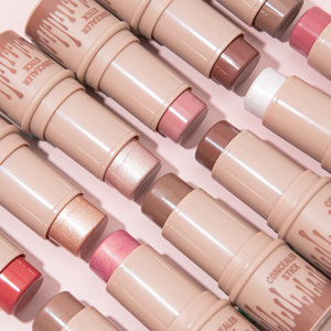 Cosmetico Rosa Nude Morbido Colore <span class=keywords><strong>Rosato</strong></span> per Labbra e Guance Tono Neutro Nude Blush in Stick per il Trucco di Ogni Donna - Product Image 4