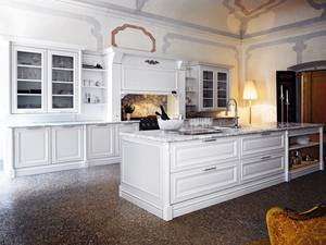 Gabinetes de Cocina Blancos de Diseño Moderno Europeo con Isla, Encimera de Cuarzo Artificial, Grifo Acrílico Elegante Montado en la Pared, Puerta de PVC - Product Image 3