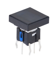 Interrupteur tactile série 6x6, interrupteur à bouton-poussoir momentané éclairé 6x6x7.2-9.6H avec capuchon carré pour application électroménagère