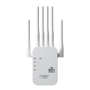 1200Mbps Dual Band <span class=keywords><strong>WiFi</strong></span> repeater <span class=keywords><strong>Booster</strong></span> 2.4G เครื่องขยายช่วงยาวและเครื่องขยายสัญญาณ5G repetdor <span class=keywords><strong>WIFI</strong></span> - Product Image 1
