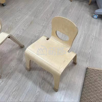 Chaise d'activités en contreplaqué avec dossier pour enfants, empilable, pour la maternelle et la garderie - Offre spéciale Moetry US