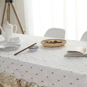 <span class=keywords><strong>Tovaglia</strong></span> in pizzo non tessuto bianco <span class=keywords><strong>con</strong></span> ricamo per uso domestico copertura del tavolo da tè e <span class=keywords><strong>Runner</strong></span> - Product Image 4