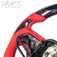 Volant sport LED en fibre de carbone forgée rouge et violet personnalisé pour Dodge Challenger Charger Durango Hellcat RT/GT 392