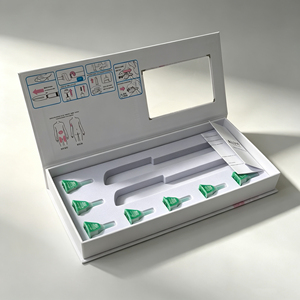 Smooth Easy Clean Eco Friendly Rigid Dosing <b>Pen</b> <b>Box</b> Holds 2 <b>Pen</b> and Needle Sets Luxury Skincare Packaging - Product Image 1