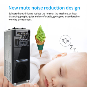 KLS-F626 mềm phục vụ máy làm kem ba hương vị thương mại tự động sàn điện ti-thép không khí mát mẻ - Product Image 5