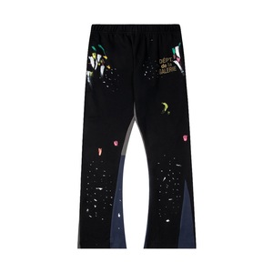 <span class=keywords><strong>Pantalon</strong></span> cerceau en <span class=keywords><strong>laine</strong></span> élastique à imprimé alphanumérique pour hommes <span class=keywords><strong>et</strong></span> femmes - Product Image 5