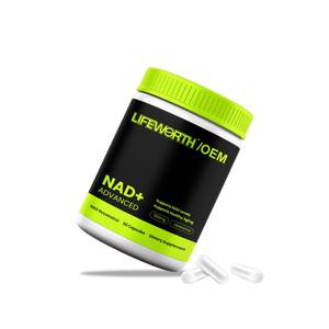 Complément alimentaire pour adultes Lifeworth Booster liposomal avancé 300 mg 500 mg 500 mg 1000 mg Capsules NAD certifiées HACCP GMP Antioxydant - Product Image 1