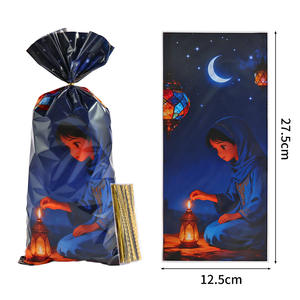 50 Bolsas <span class=keywords><strong>de</strong></span> Regalo con Ilustraciones <span class=keywords><strong>de</strong></span> Niños Musulmanes con Temas <span class=keywords><strong>de</strong></span> Aventura como Campamento, Castillo, Festival <span class=keywords><strong>de</strong></span> los Faroles, Perfectas para Ramadán - Product Image 6