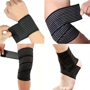 Bande de soutien élastique pour genoux, 1 pièce, bandage pour cheville, poignets, sport, compression, Fitness, gymnastique - Product Image 3