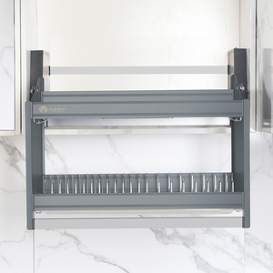 Indoor Household Smart Multifunction Kitchen Holders 2 Tiers <b>Dish</b> <b>Rack</b> Storage Organizer TST 2 Tiers <b>Dish</b> <b>Rack</b> Storage Organizer - Product Image 2