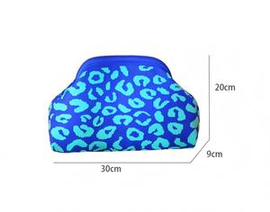 Bolsa Clutch de Luxo com Estampa de Leopardo e Blocos de Cor, Grande Capacidade, Versátil, Bolsa de Maquiagem para Mulheres - Product Image 4