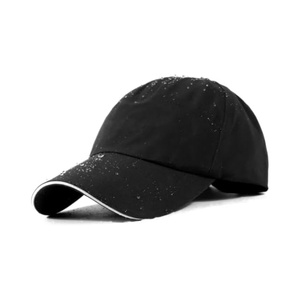 Custom <b>Waterproof</b> Baseball Sport <b>Caps</b> 6 Panel Outdoor Sport Hat PVC Leather Embroidery Logo Adjustable <b>Caps</b> for Men - Product Image 5