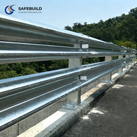 Barrière de sécurité routière en profil W, panneau galvanisé 4320 mm 3 mm AASHTO M180 Safebuild M68, indice d'impact Diamond Grade