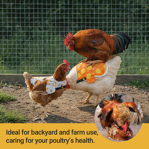 Delantal impermeable transfronterizo para pollos, patos y gansos con alas, ropa protectora para mascotas, chaleco térmico para pollos y patos - Product Image 2
