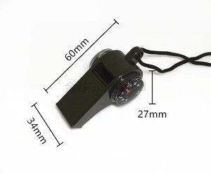 Silbato táctico <span class=keywords><strong>3</strong></span> en 1 para exteriores, termómetro con brújula para acampada y senderismo - Product Image 6