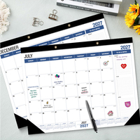 Calendrier mural mensuel super grand format, vente en gros d'usine, personnalisé 2027, grand planificateur de bureau et mural en papier avec notes de tâches