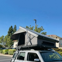 Tente de toit rigide en aluminium LLOYDBERG X-Hinges, imperméable, pour SUV, camion, camping, tentes de toit rigides