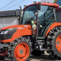 Tracteur agricole d'occasion Kubota 704 à cabine fermée, 4x4, 70 CV, état quasi neuf, mini-tracteur de jardin de qualité supérieure