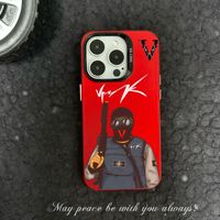 Pour iPhone 16 Pro Max Case VRUNK Trendy Drop-Resistant Imd Coque de protection pour Apple 15 14 13 12 11 Plus et XR en TPU