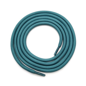 Cuerda con cordón plano de moda personalizada ecológica, punta de extremo de goma de poliéster para pantalones cortos con capucha, zapatos con acabado recubierto, novedad - Product Image 3