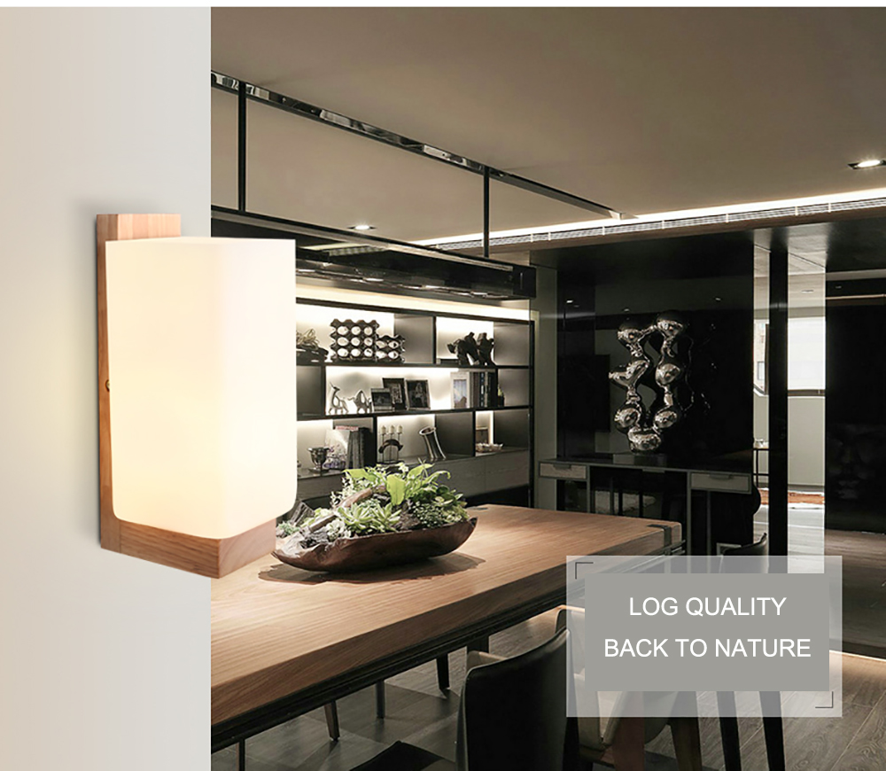 Creativity Indoor Modern Wall Lamp Lights Bedroom Corridor Decorative Nordic Wooden Wall Lamp For Bedroom