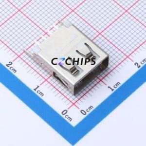 <b>USB</b>-U255ZH150-BWS <b>USB</b> Connector Through hole Component (THT) Connector <b>USB</b> <b>2.0</b> Through Hole - Product Image 1