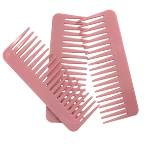 Wholesale Private Logo Plastic Wide Tooth Straightener Styling Wet Comb Hair Brush