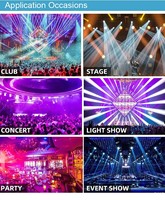 Système d'éclairage DJ professionnel 300W RGBW 4in1 Gig Bar Led Par DJ Light Stand DMX Sound-Activated Stroboscope Laser Light pour les fêtes