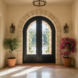 California Best-Selling Mediterranean Style Warm Rustic Natural Indoor Wrought Iron Staircase <strong>Rails</strong> Balcony Railings New Design - Product Image 5