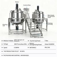 Mélangeur Homogénéisateur Grande Capacité 2000L pour Mayonnaise, Fromage, Ketchup, Pâtes, et Crème Blanchissante pour Soins du Visage