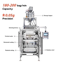 Machine d'emballage automatique de liquides à 4/6/8/10 voies pour la fabrication de bâtonnets glacés, de bonbons, de miel, de sachets de sauce et de gelée